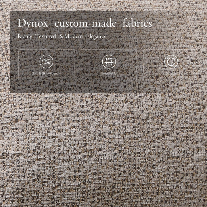Dynox custom-made chenille fabric close-up — one of twelve cover options on the L3 lift recliner